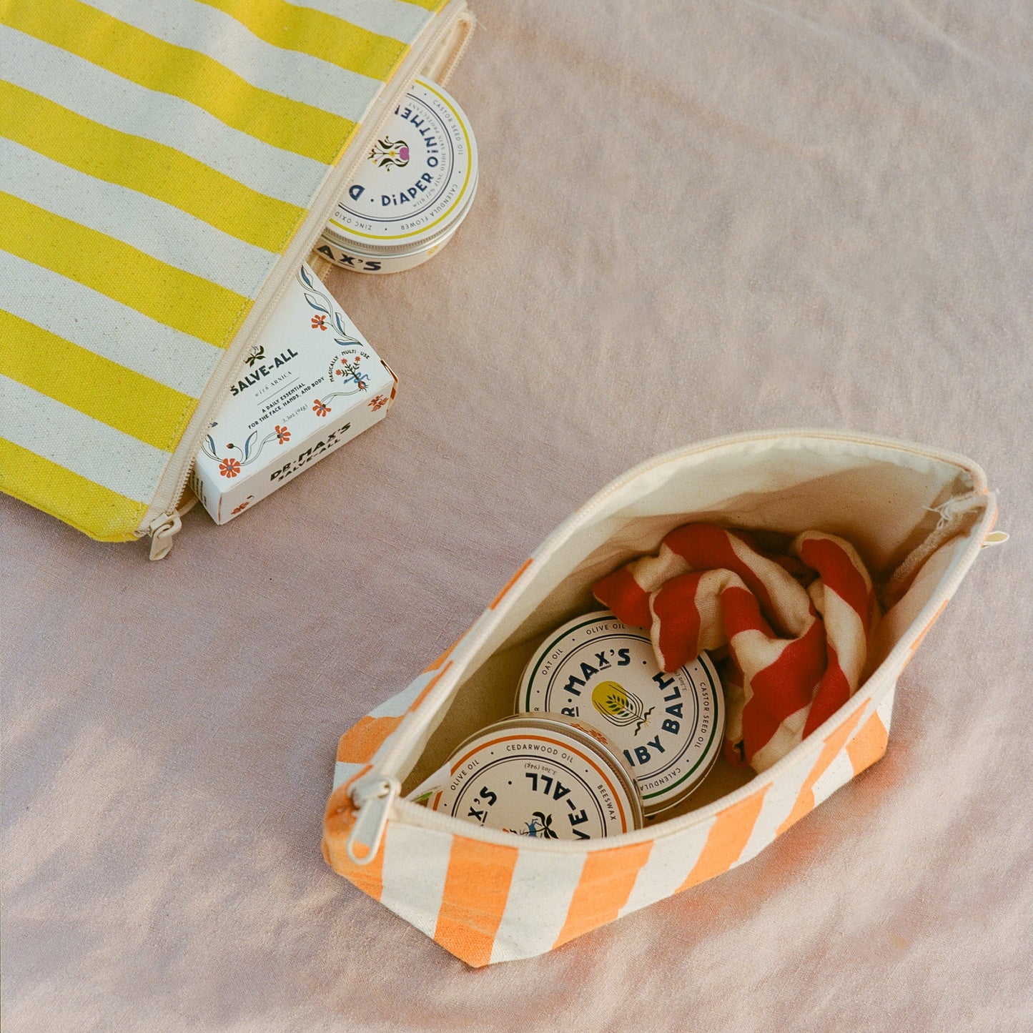 Organic Cotton Zipper Bags
