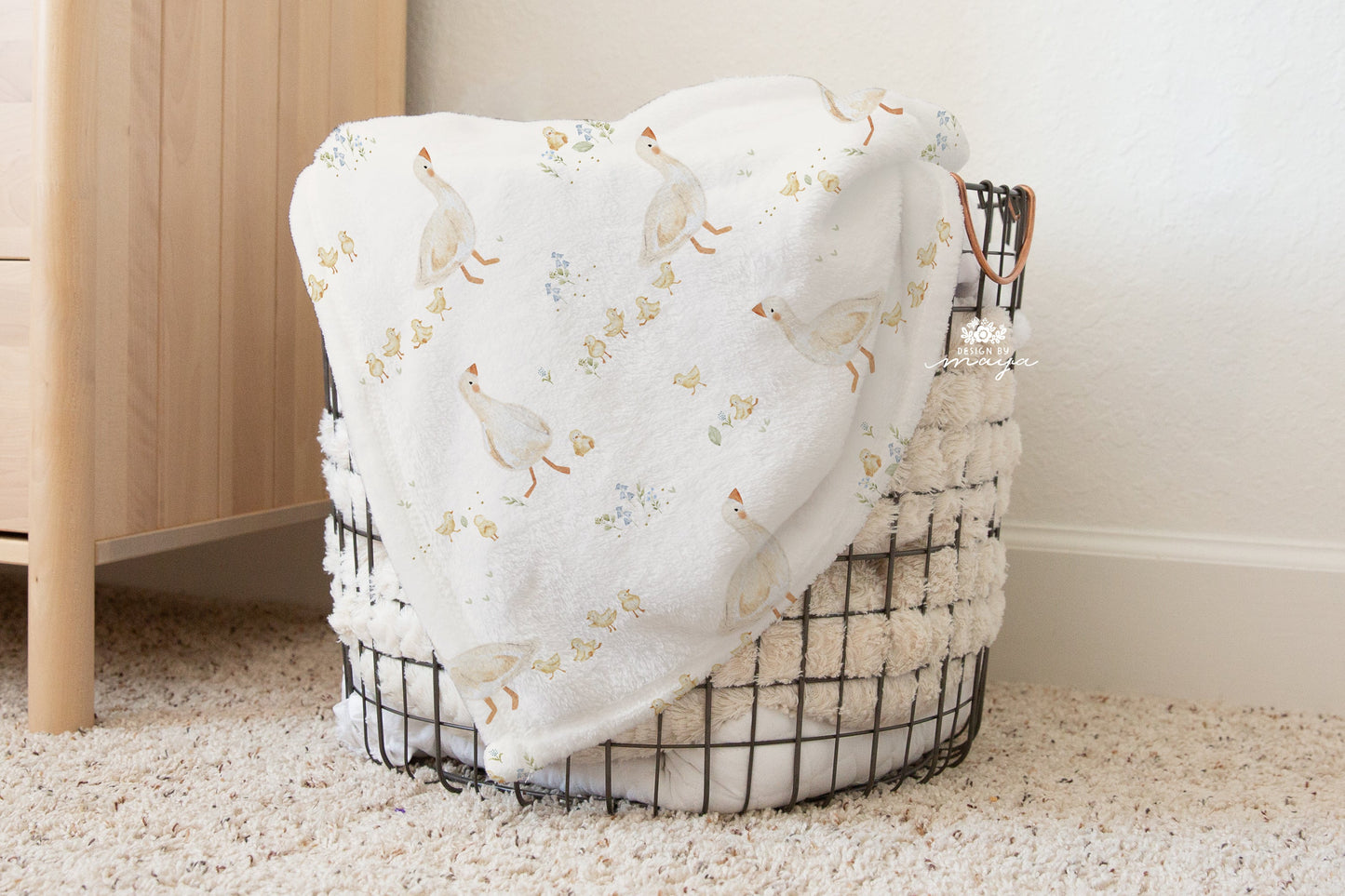 Baby Animals Safari - Vintage Baby Blanket