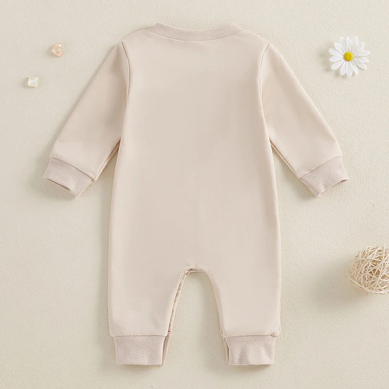 Three Little Tots Baby Jumpsuit Baby Girl Simple Onesie, additional product photo