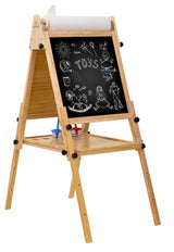 Three Little Tots Foldable Kids Easel 3 Adjustable Heights Art Station for Drawing and Painting, additional view