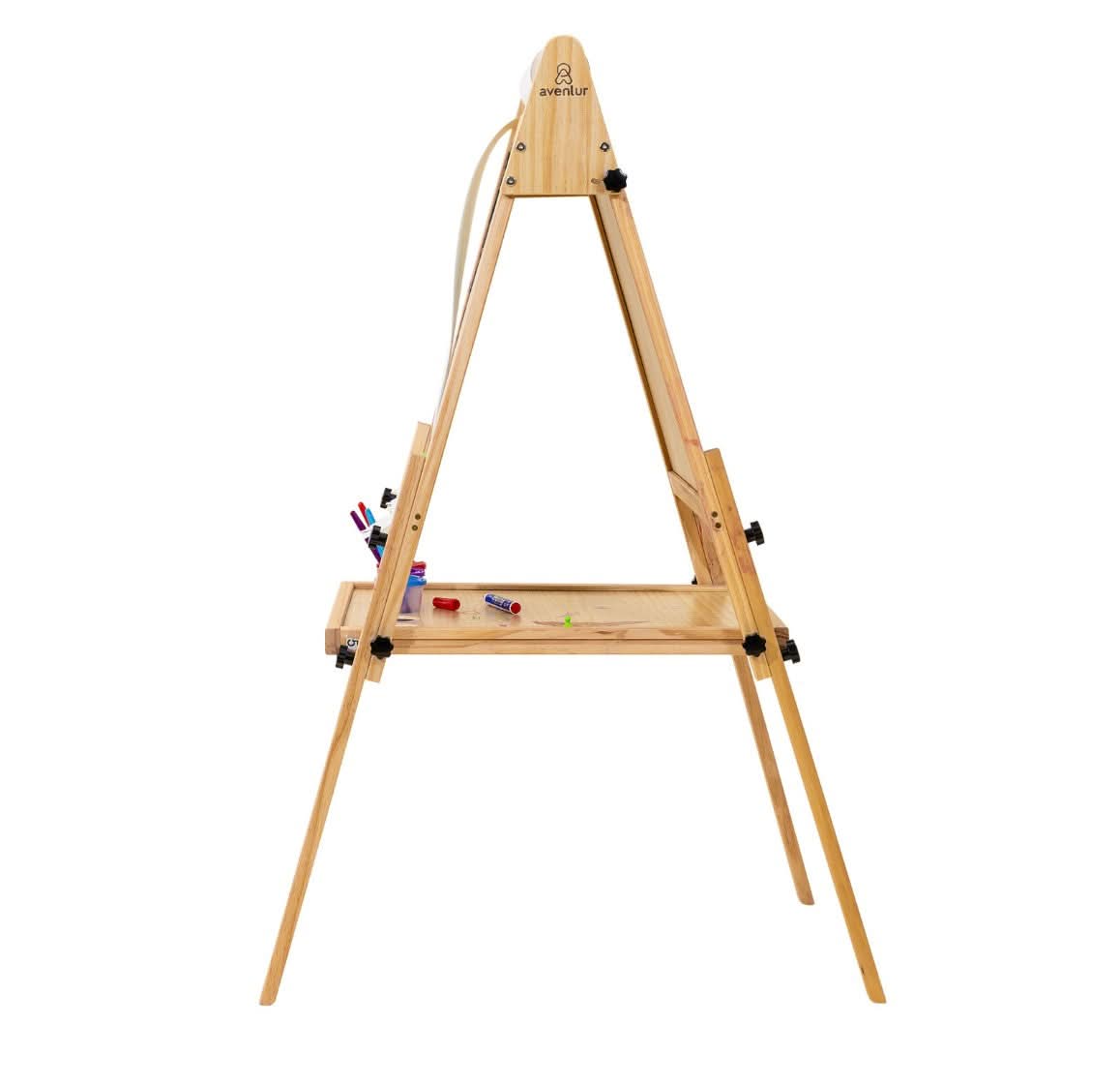 Three Little Tots Foldable Kids Easel 3 Adjustable Heights Art Station for Drawing and Painting, additional product photo
