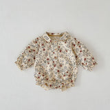 Baby Girl Cotton Print Romper Triangle Jumpsuit
