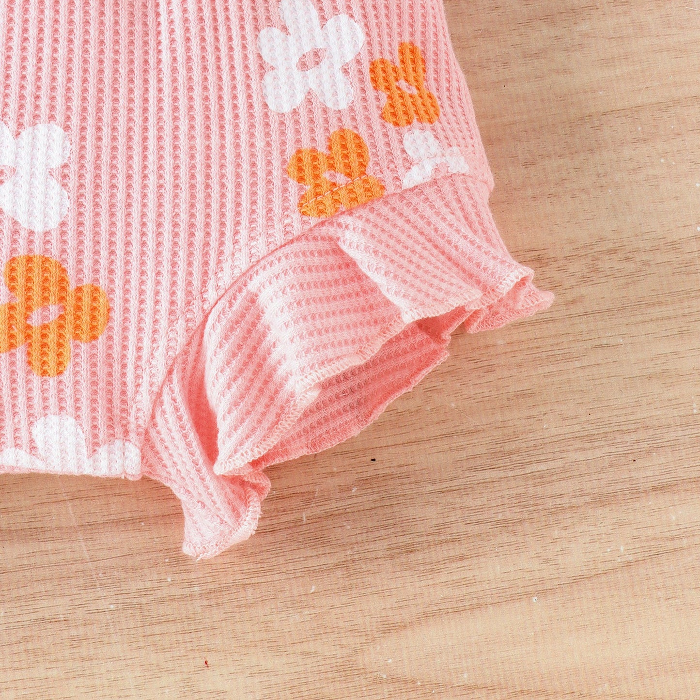 Flower Power Bodysuit Shorts Two-piece Set