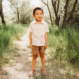Three Little Tots Embroidered Schiffli Boys Shirt and Pant Set, supplementary photo