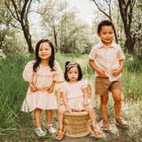 Three Little Tots Embroidered Schiffli Boys Shirt and Pant Set, additional view