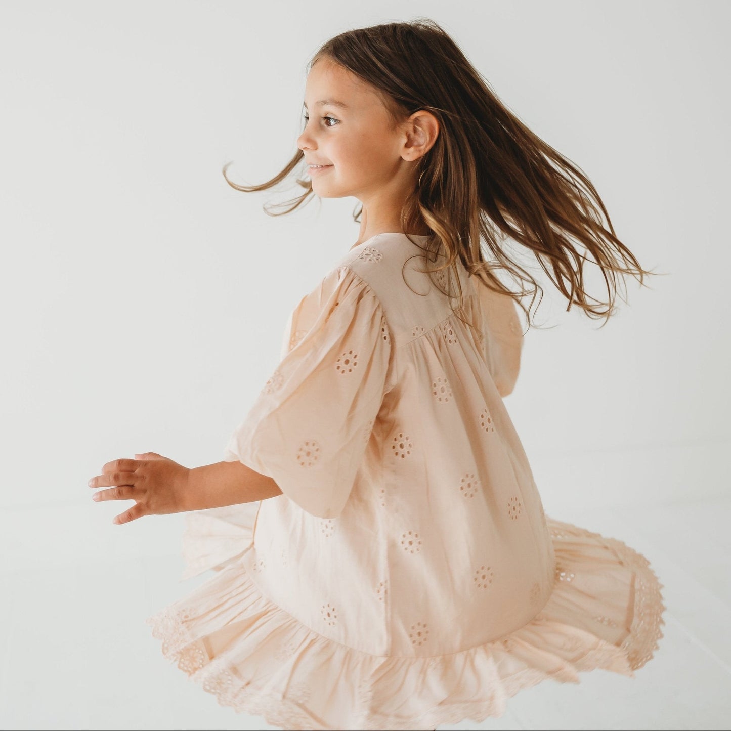 Three Little Tots Embroidered Schiffli Dress, additional view