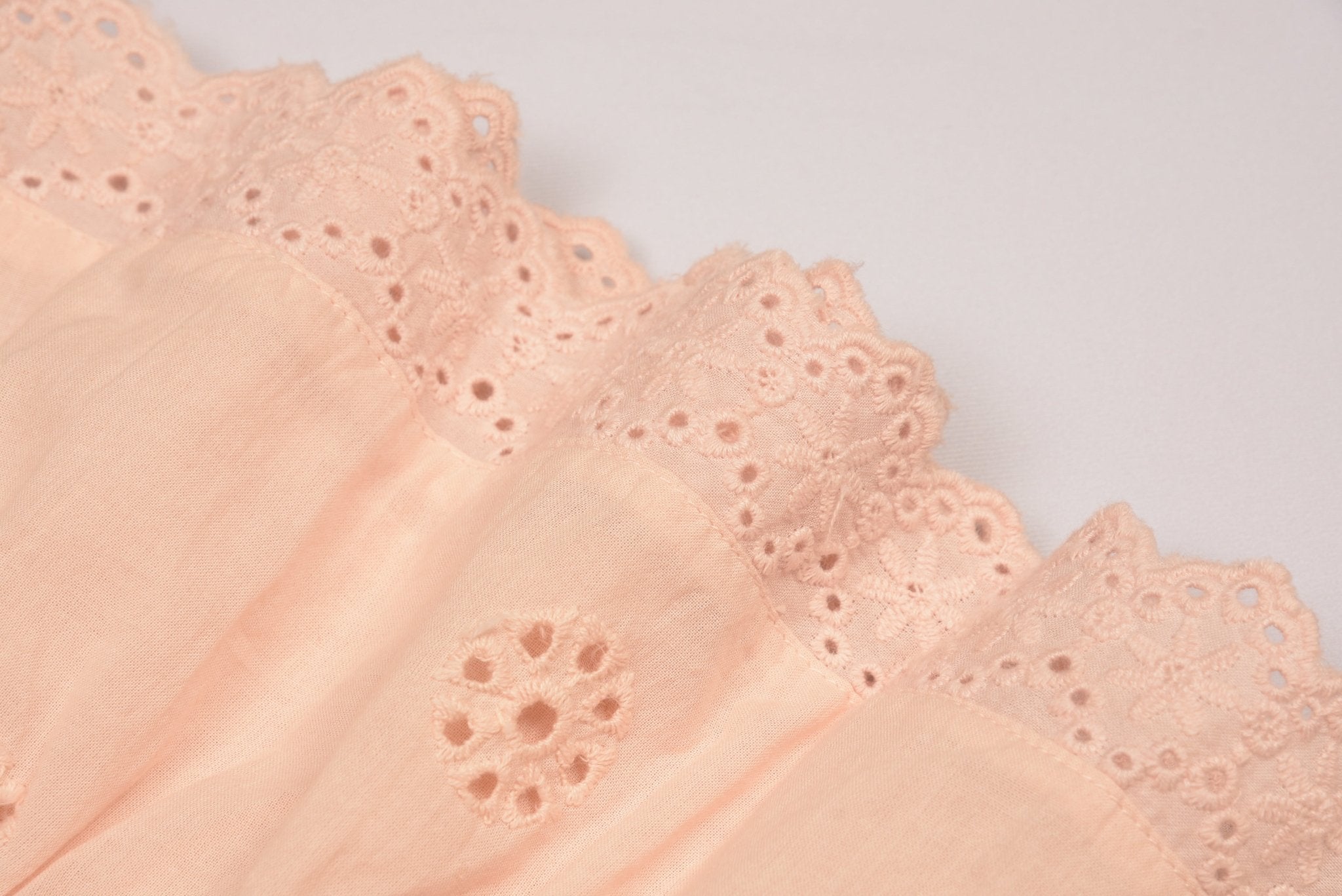 Three Little Tots Embroidered Schiffli Dress, another angle