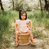 Three Little Tots Embroidered Schiffli Romper
