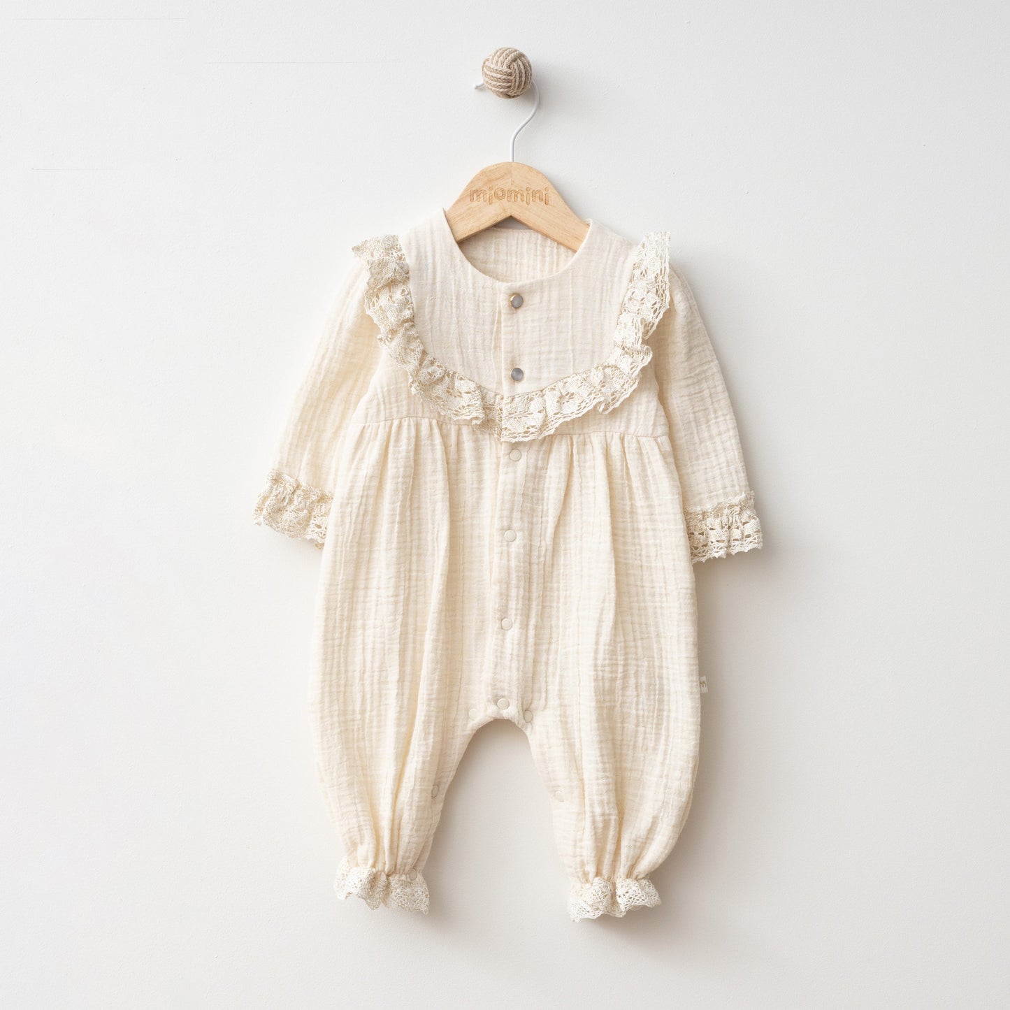 Three Little Tots Emilia Ruffle Muslin Romper, additional product photo