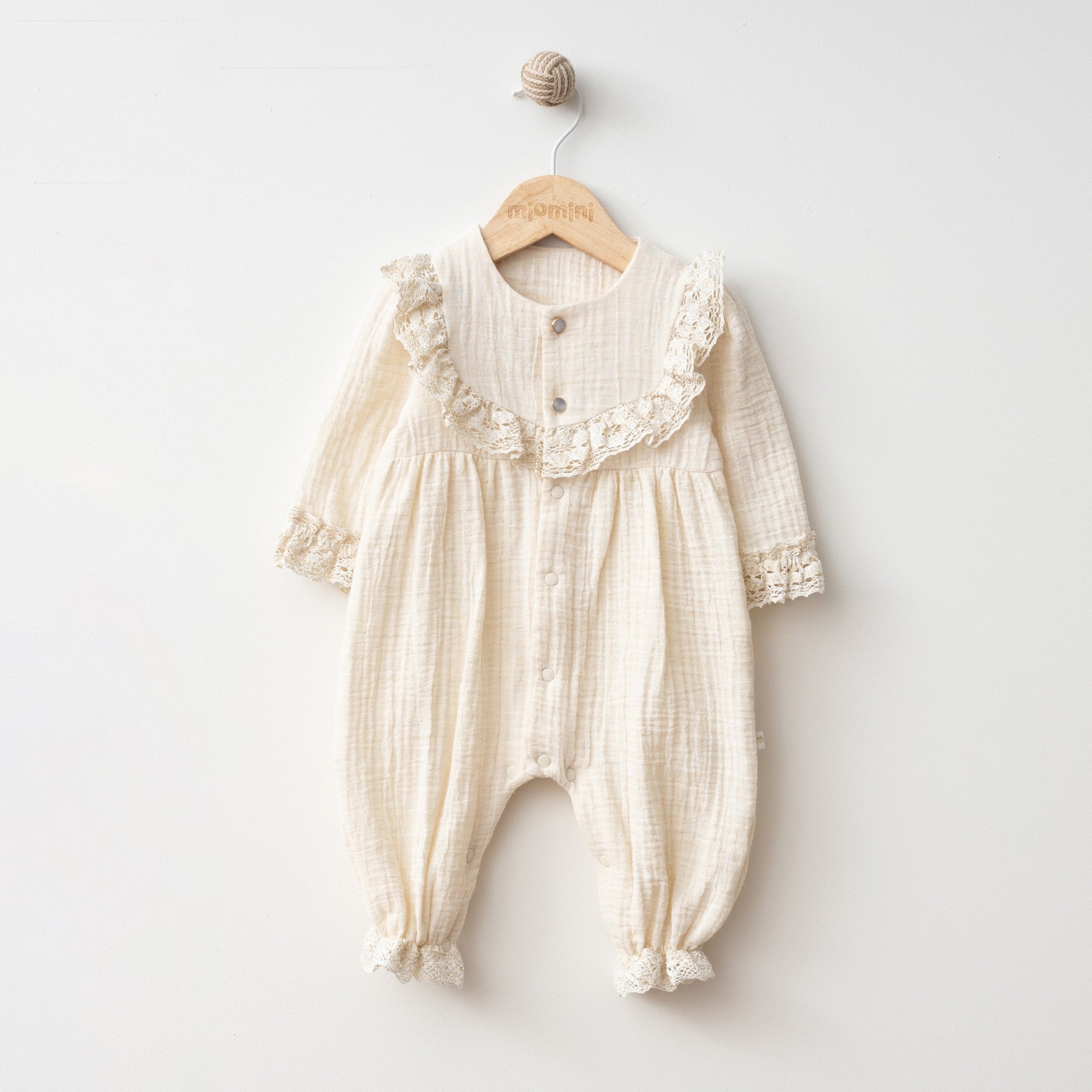 Three Little Tots Emilia Ruffle Muslin Romper, additional product photo