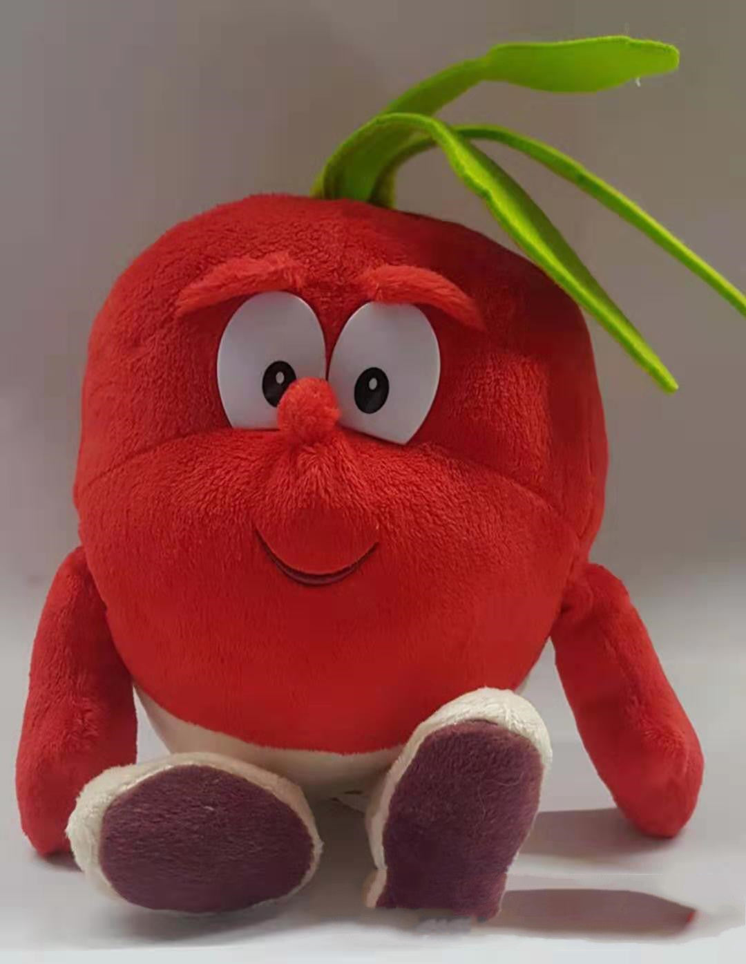 Three Little Tots Vegetables and Fruits Pumpkin and Watermelon Plush Toys, second additional photo