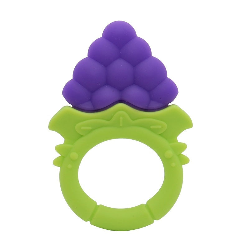 Three Little Tots Baby Teething Molar Rod Fruit Silicone, in Grape