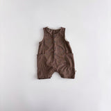 Striped Sleeveless Leotard Romper