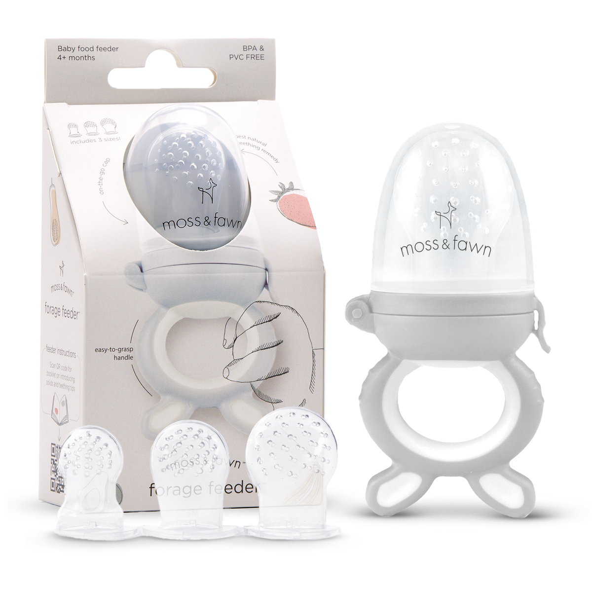 Three Little Tots Forage Feeder, in Dew