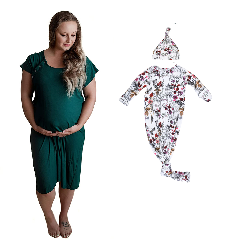 Mommy & Me - Ribbed Forest Green