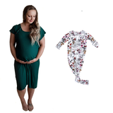 Mommy & Me - Ribbed Forest Green