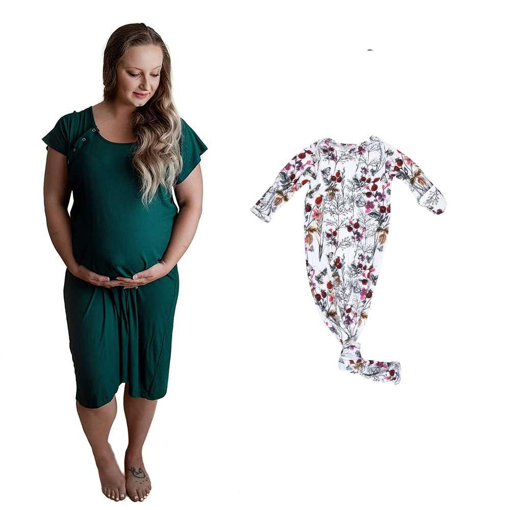 Mommy & Me - Ribbed Forest Green