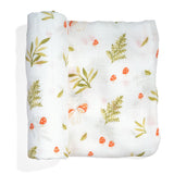 Crib sheet and Swaddle bundle - Enchanted Forest