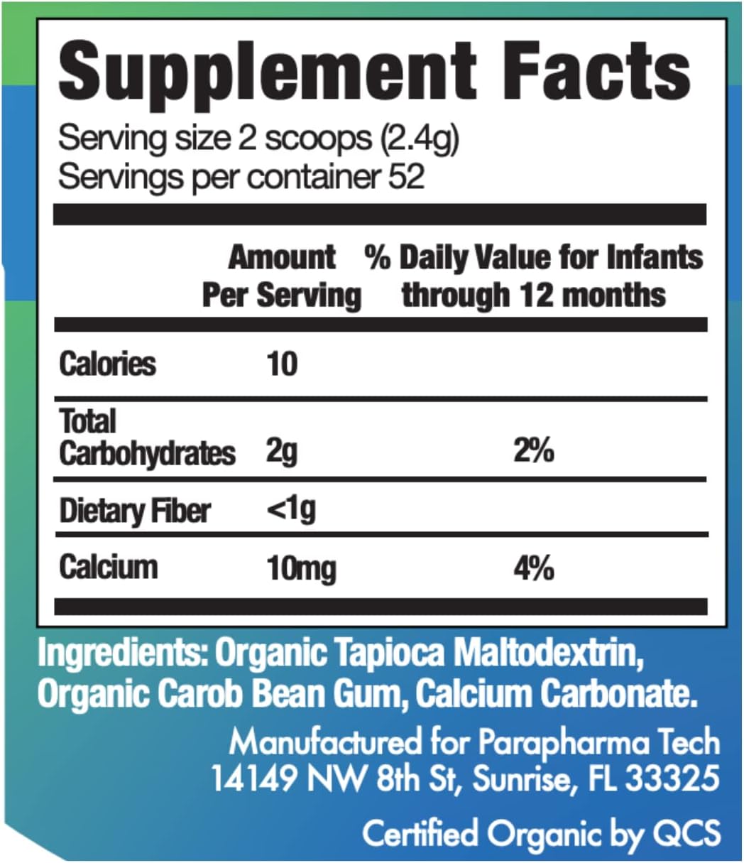 Gelmix Organic Infant Thickener for Breast Milk & Formula, Unflavored