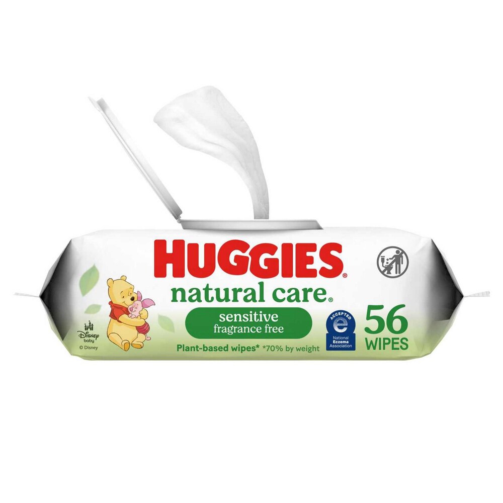 Huggies Natural Care Fragrance-Free Alcohol-Free Baby Wipes