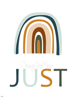 "Let's Just Play" - Sunshine, Rainbow, Clouds Playroom Set - Luster Paper Nursery Wall Art Prints