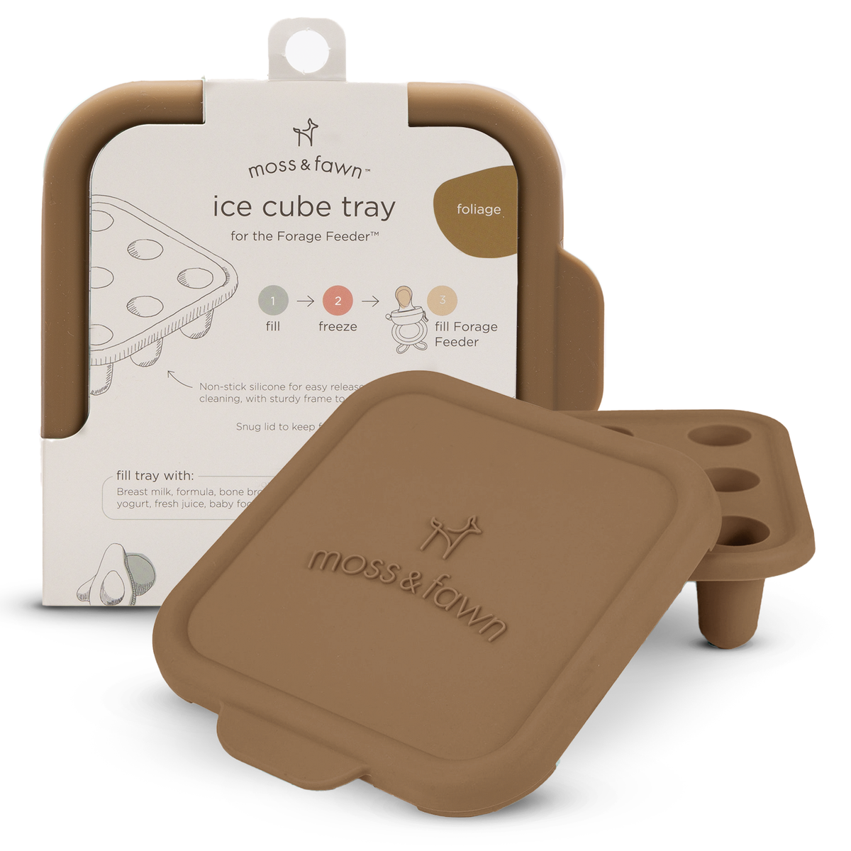 Three Little Tots Ice Cube Tray, in Foliage