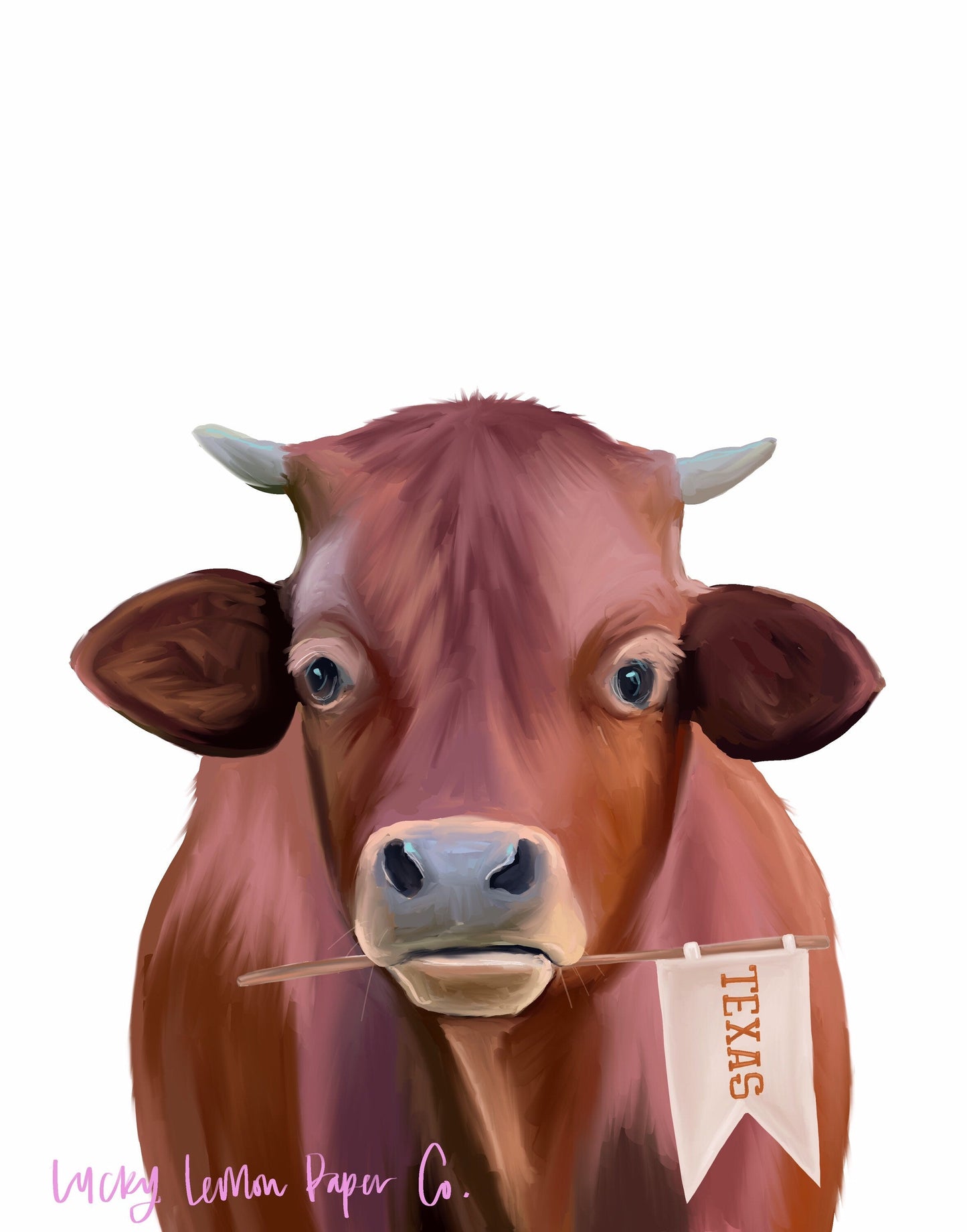 Three Little Tots Texas Longhorn Nursery or Playroom Art