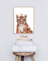 Three Little Tots Clemson Nursery or Playroom Art - With Hat
