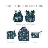 Boho Floral Splash Mat - A Waterproof Catch-All for Highchair Spills and More!