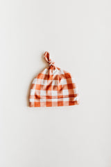 Gingham Knotted Hat