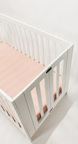 Peony Ribbed Crib Sheet