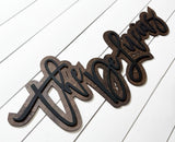 Custom 3D name sign