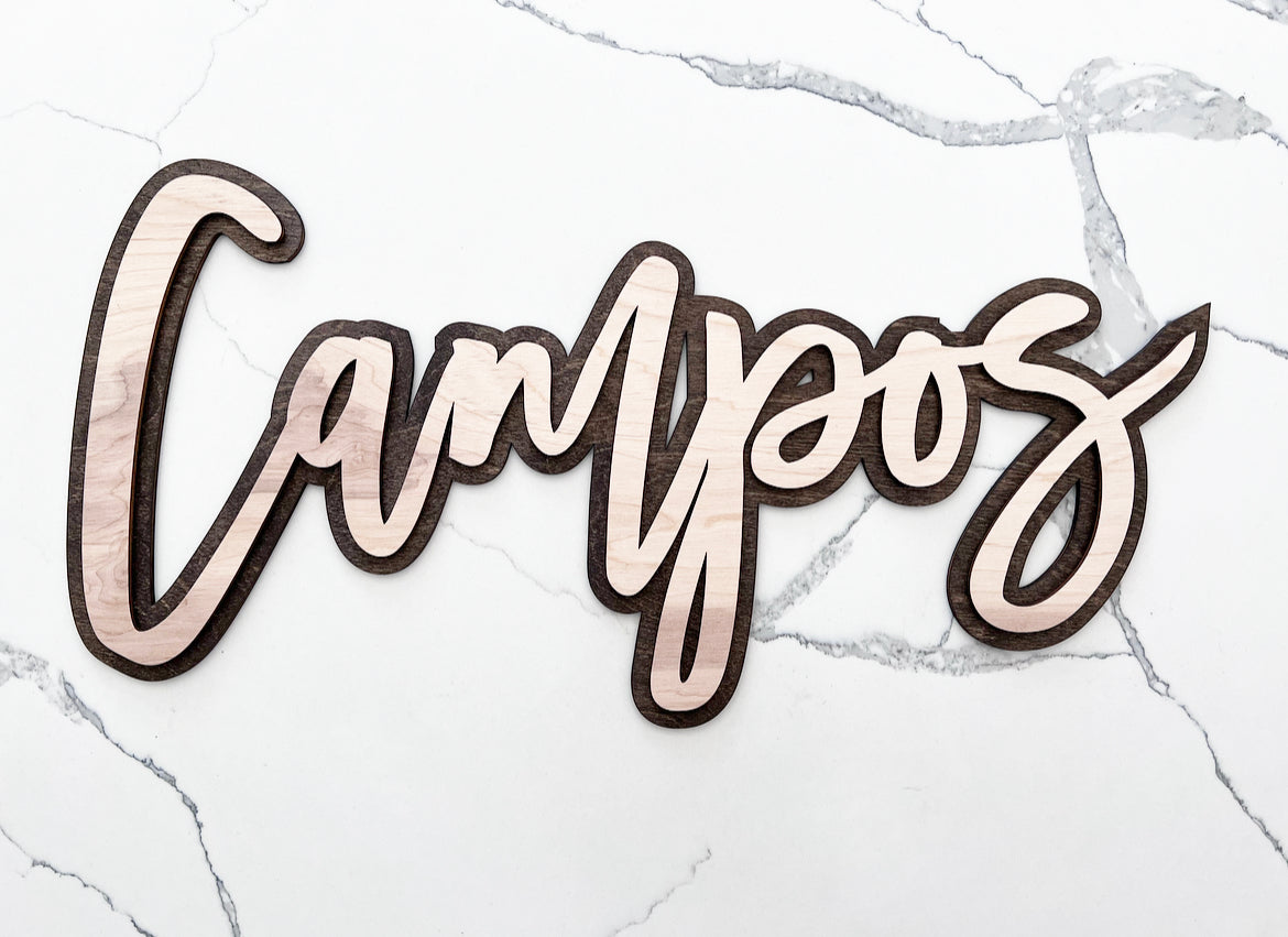 Custom 3D name sign