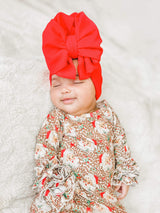 Vintage leopard Santa ruffle gown