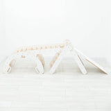 4 in 1 Indoor Climbing Set: Pikler Triangle + Slide + Ladder + Arch