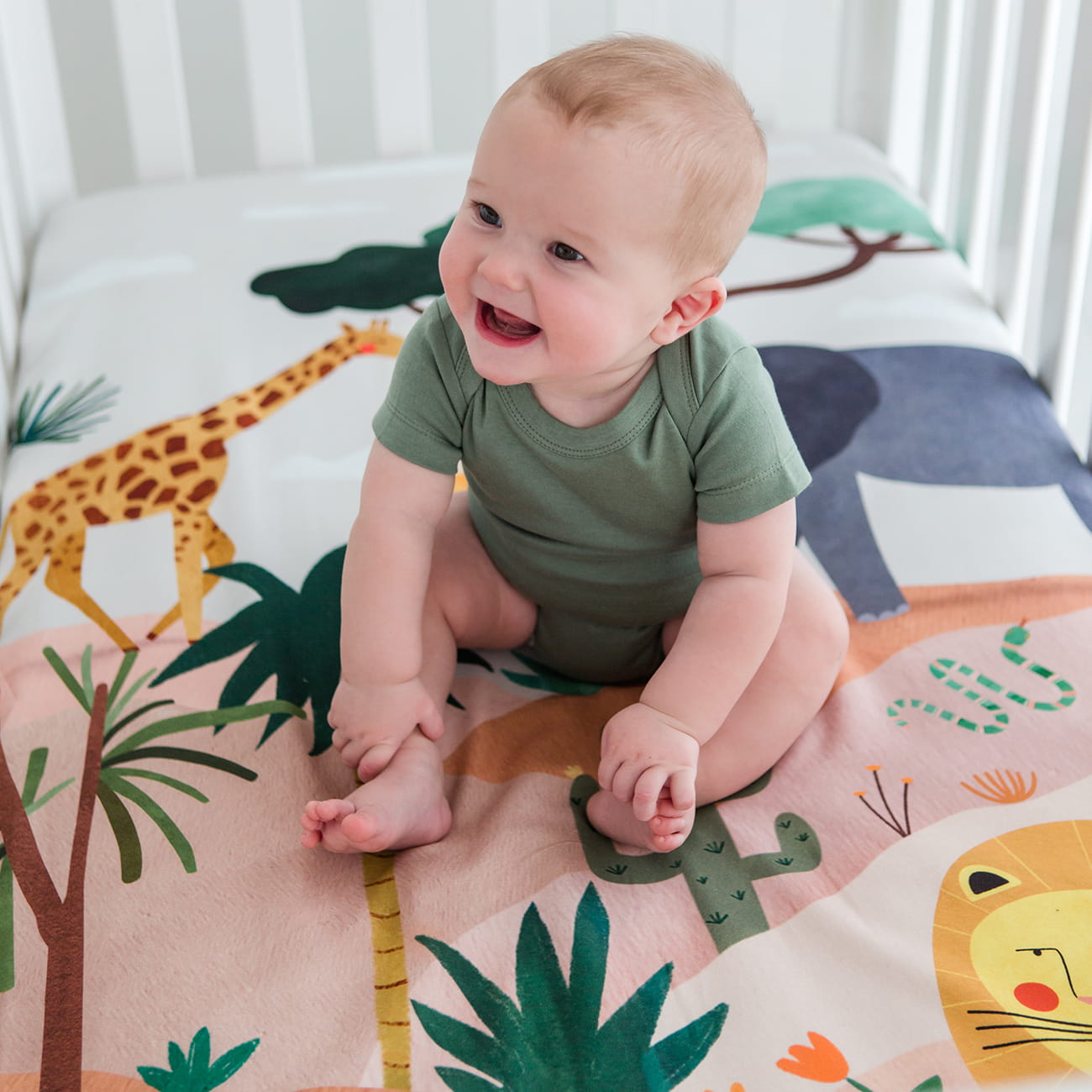 In The Savanna Mini Crib Sheet