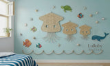 Rattan Jellyfish Wall Decor – Boho Coastal Nursery Wall Art