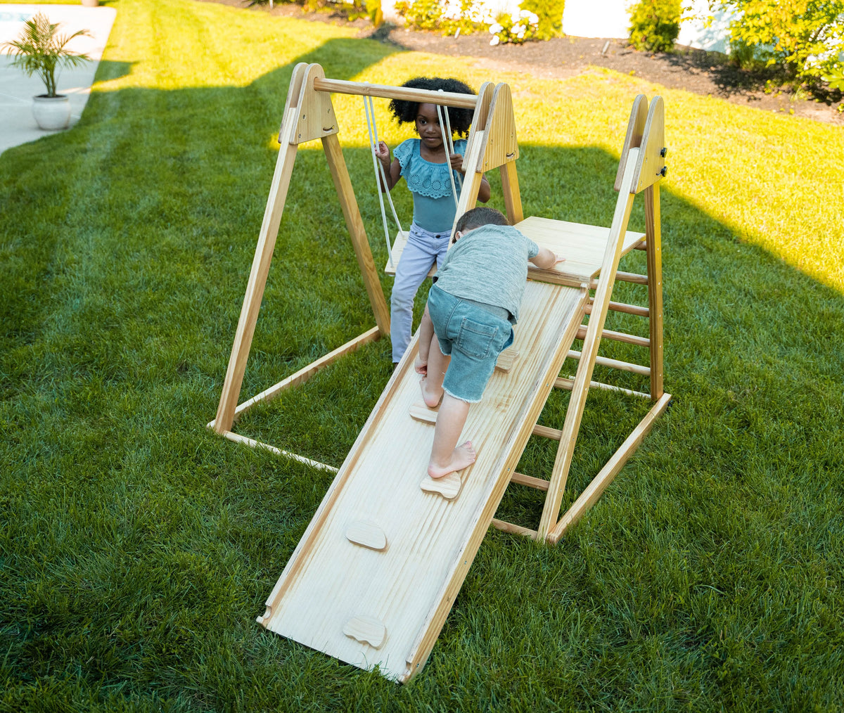 Three Little Tots Juniper Toddler Climber and Swing Foldable, additional product photo