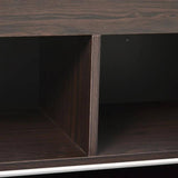 HOMCOM Kids Bookcase Multi-Shelf Book Rack with Mobile Drawer, Brown