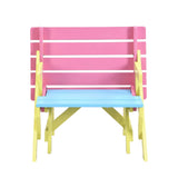 Civil HN Multifunctional Kid's Armchair, Table + 2 Benches (All-in-one), Blue + Pink