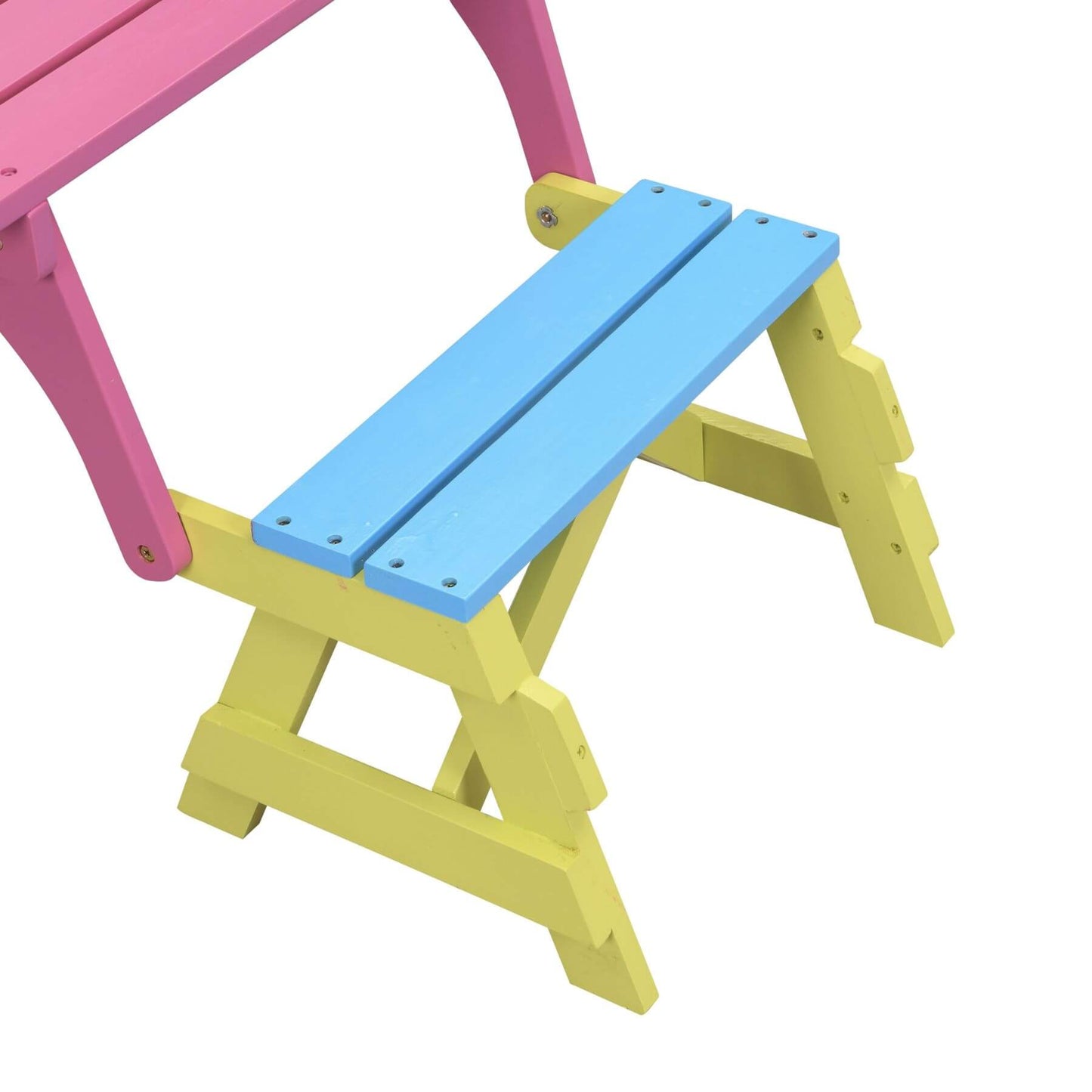 Civil HN Multifunctional Kid's Armchair, Table + 2 Benches (All-in-one), Blue + Pink
