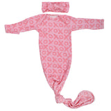 XOXO Love Valentine's Day Knotted Newborn Baby Gown