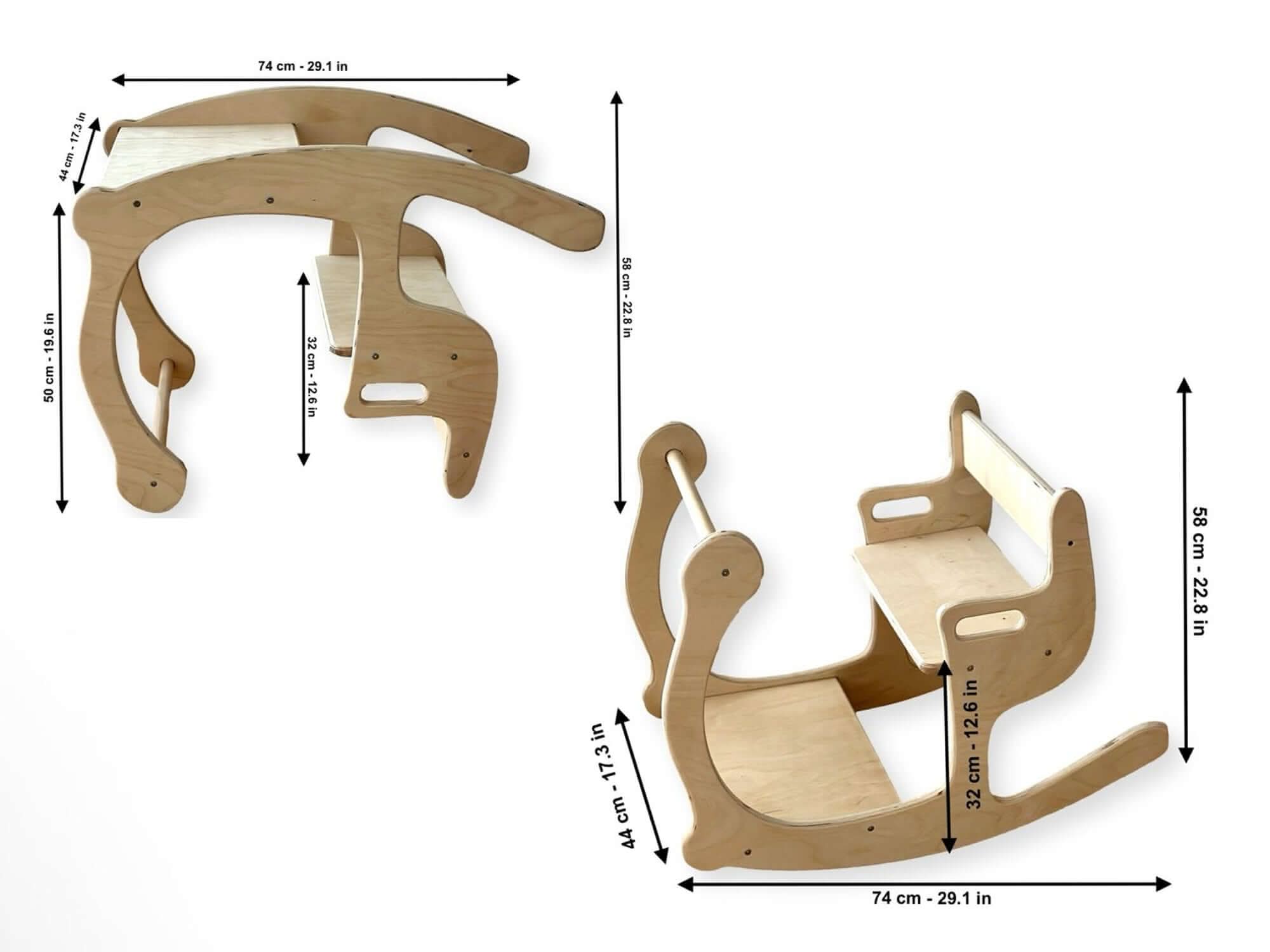 Toddler Rocking Chair and Table Set: Eco-Friendly by Kidodido