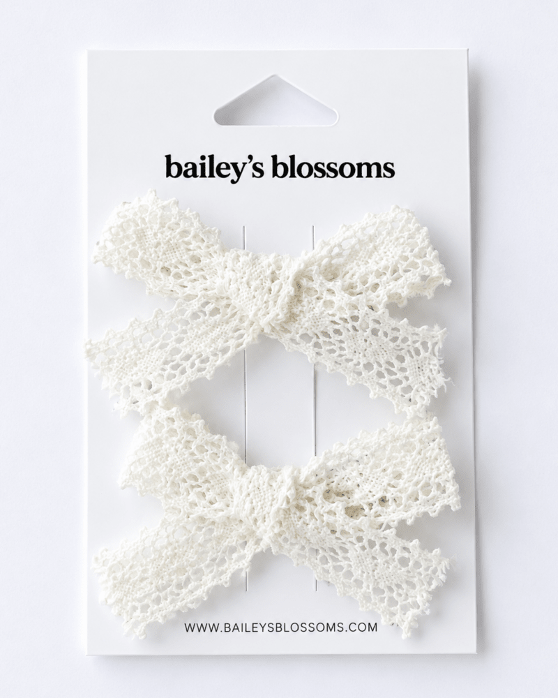 Lace Piggie Sets - Ivory
