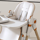 Leavader Adjustable Baby High Chair 0-6 Years, White