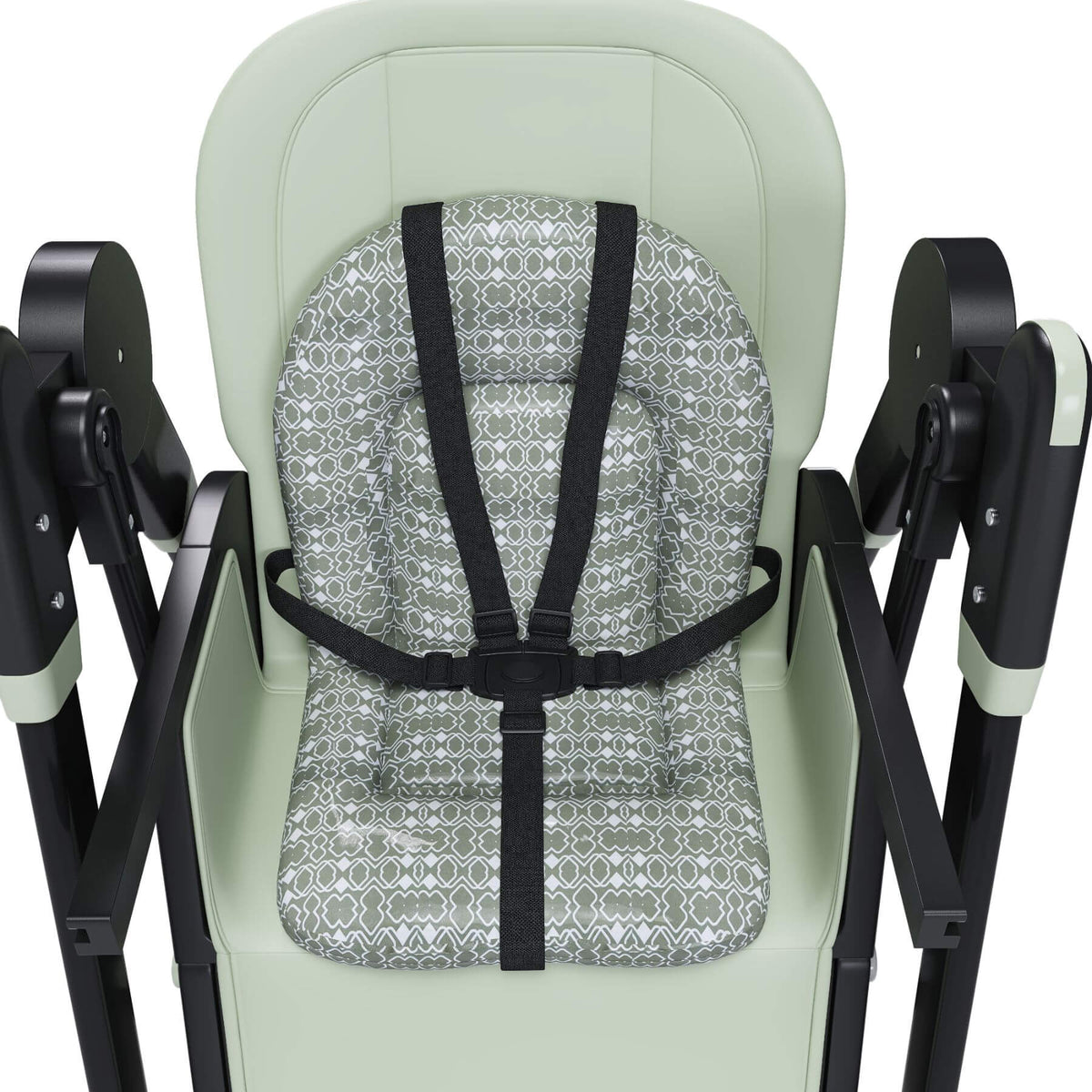 Leavader Adjustable Baby High Chair 0-6 Years, Dark Green