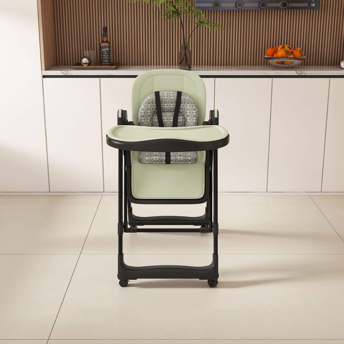 Leavader Adjustable Baby High Chair 0-6 Years, Dark Green