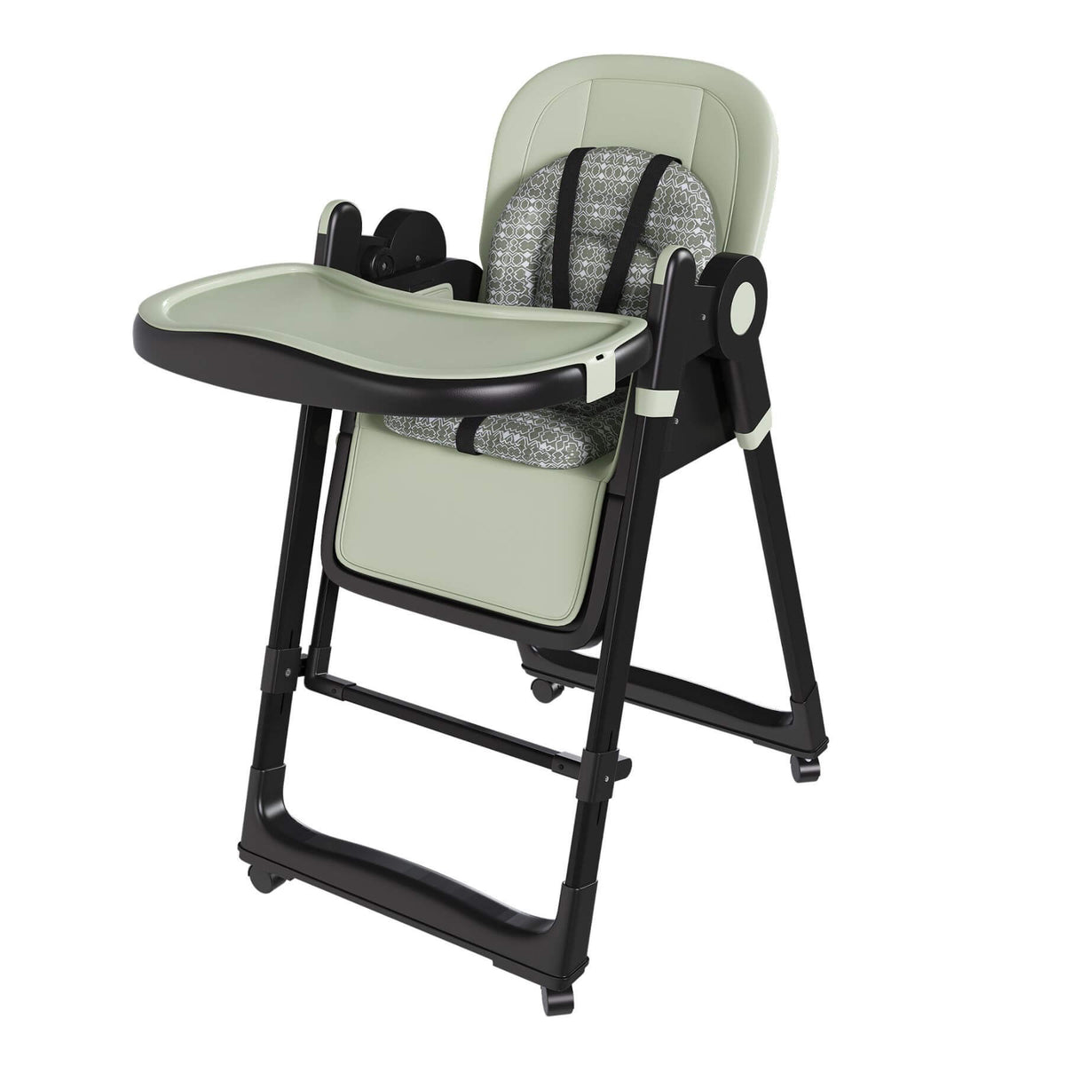 Leavader Adjustable Baby High Chair 0-6 Years, Dark Green