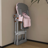 Leavader Adjustable Baby High Chair 0-6 Years, Pink