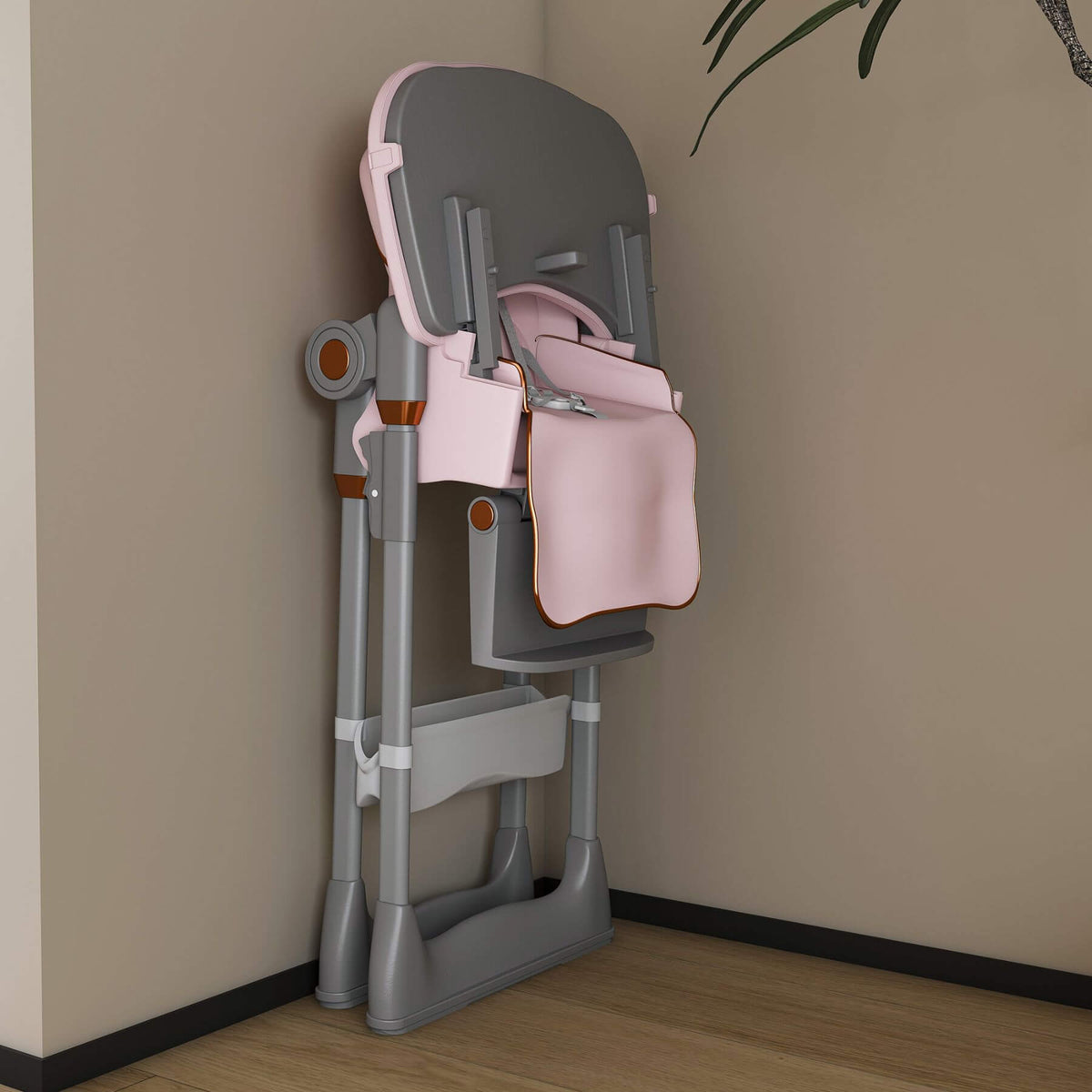 Leavader Adjustable Baby High Chair 0-6 Years, Pink